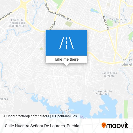Calle Nuestra Señora De Lourdes map