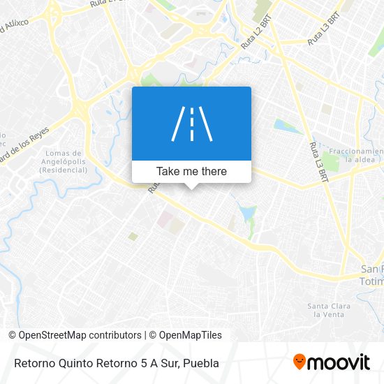 Retorno Quinto Retorno 5 A Sur map