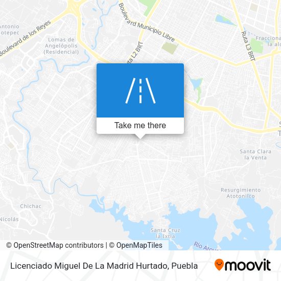 Mapa de Licenciado Miguel De La Madrid Hurtado
