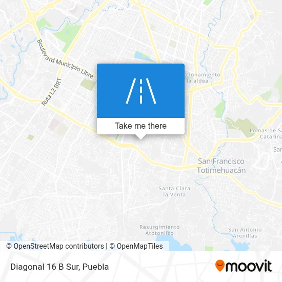 Diagonal 16 B Sur map