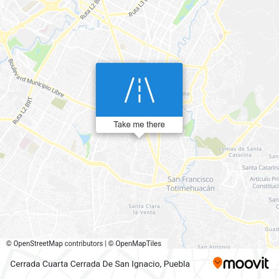 Cerrada Cuarta Cerrada De San Ignacio map