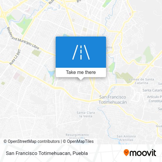 Mapa de San Francisco Totimehuacan