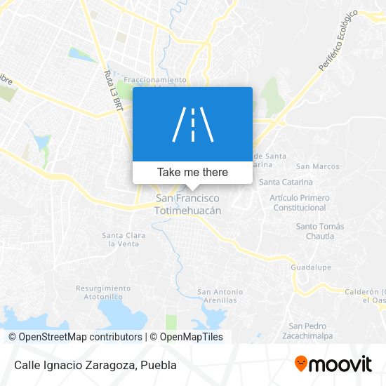 Mapa de Calle Ignacio Zaragoza
