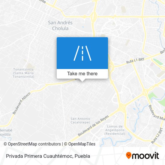 Privada Primera Cuauhtémoc map