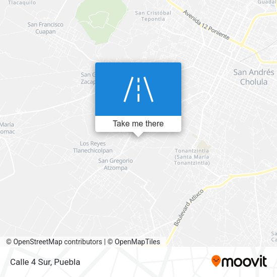 Mapa de Calle 4 Sur