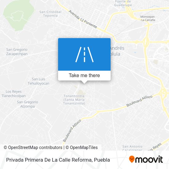 Privada Primera De La Calle Reforma map