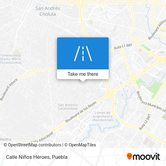 Calle Niños Héroes map