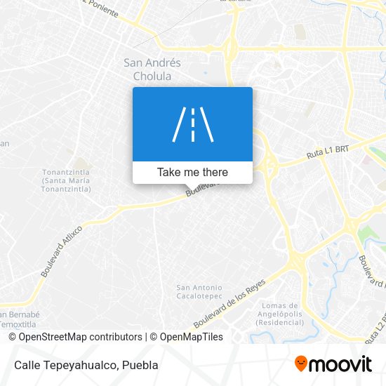 Mapa de Calle Tepeyahualco