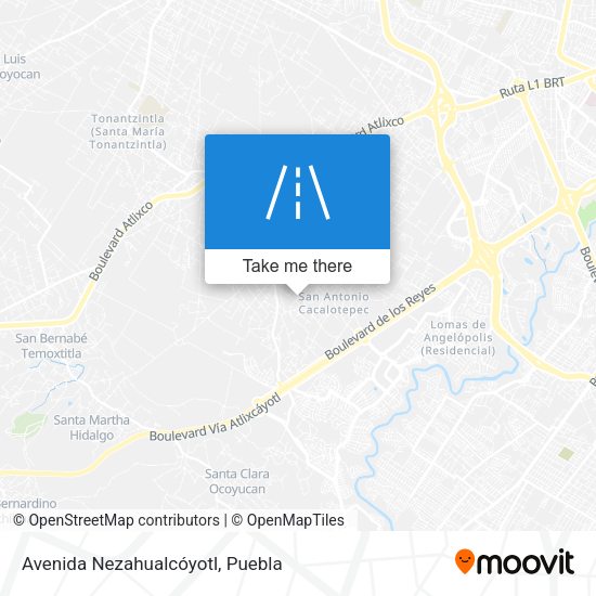 Mapa de Avenida Nezahualcóyotl