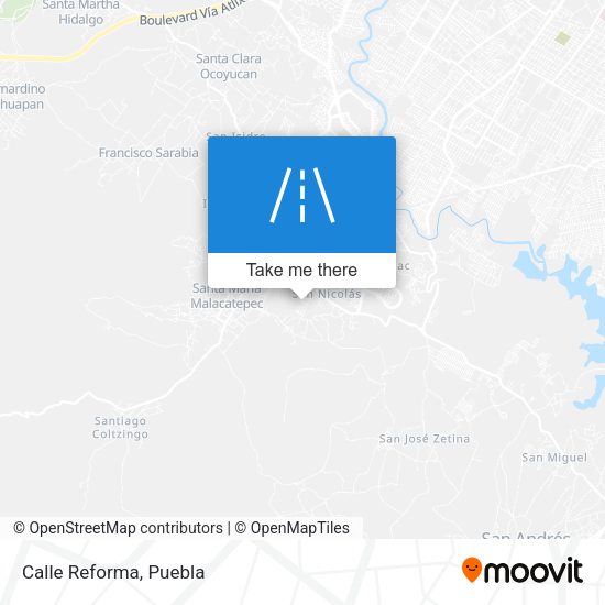 Mapa de Calle Reforma