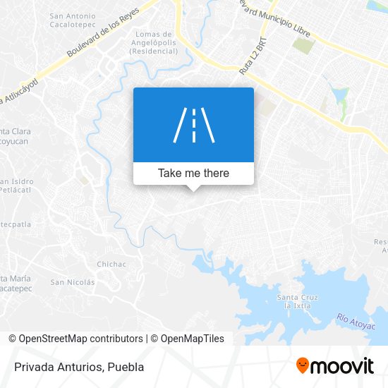 Mapa de Privada Anturios