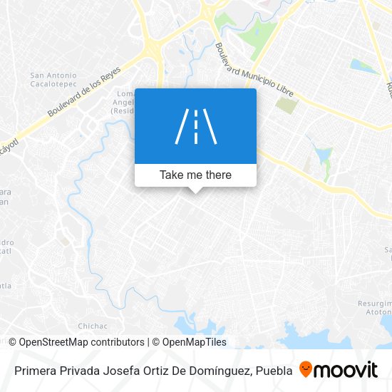 Mapa de Primera Privada Josefa Ortiz De Domínguez