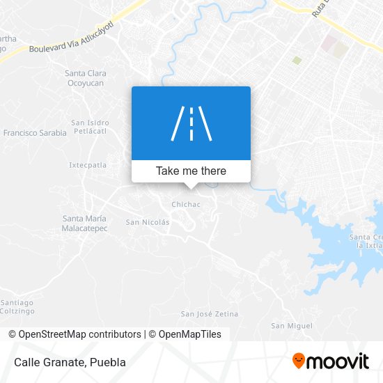 Mapa de Calle Granate