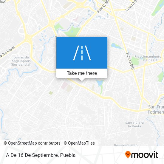 Mapa de A De 16 De Septiembre