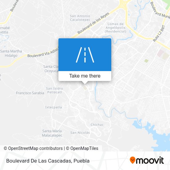 Boulevard De Las Cascadas map