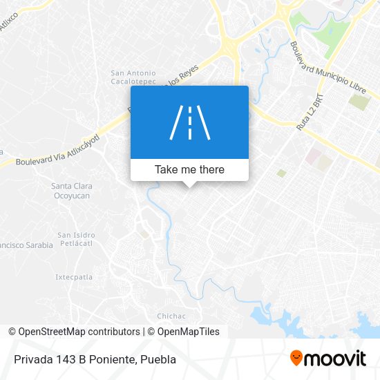 Privada 143 B Poniente map