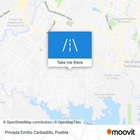 Privada Emilio Carbadillo map