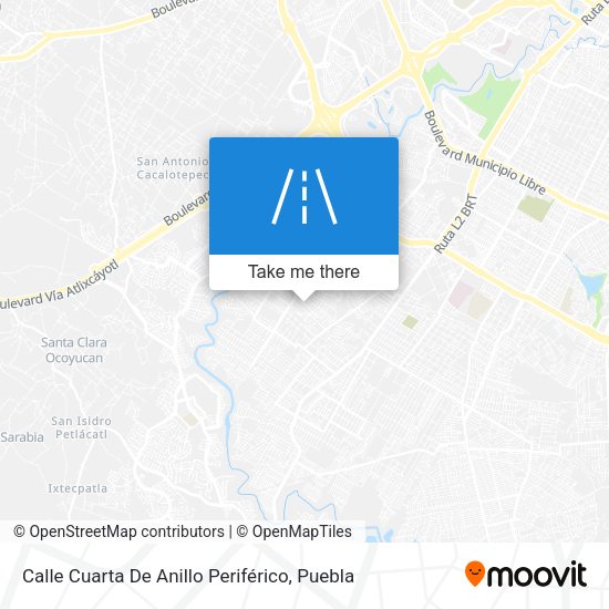 Mapa de Calle Cuarta De Anillo Periférico