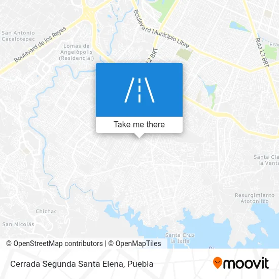 Cerrada Segunda Santa Elena map