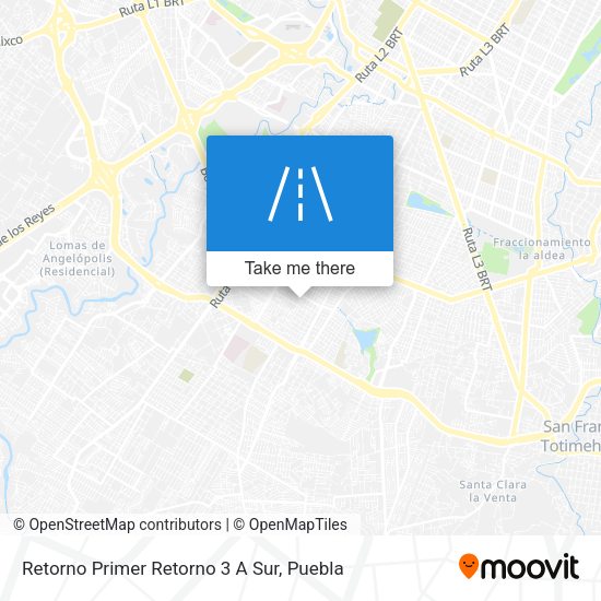 Retorno Primer Retorno 3 A Sur map