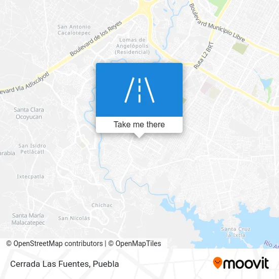 Cerrada Las Fuentes map