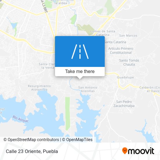 Mapa de Calle 23 Oriente