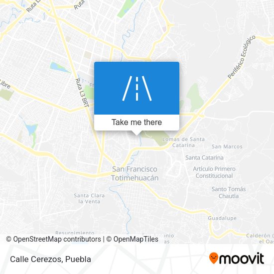 Mapa de Calle Cerezos
