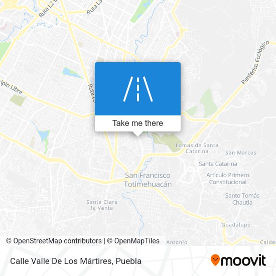 Calle Valle De Los Mártires map