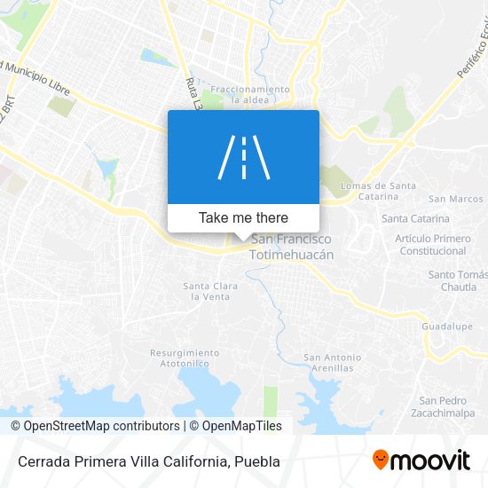 Mapa de Cerrada Primera Villa California