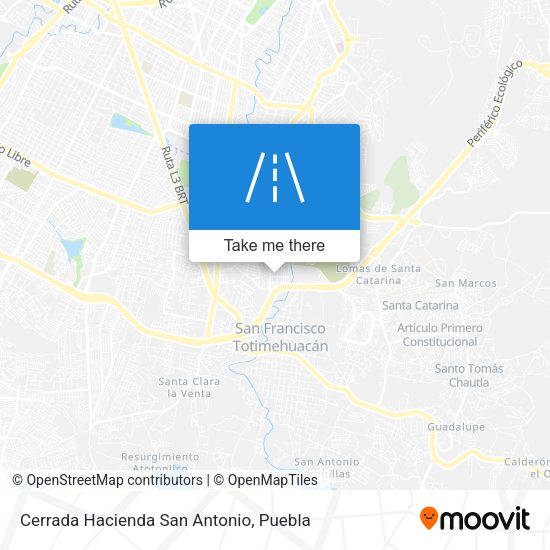 Cerrada Hacienda San Antonio map