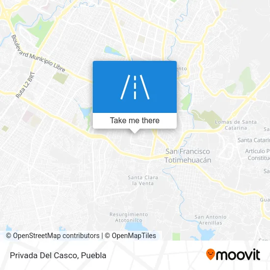 Privada Del Casco map