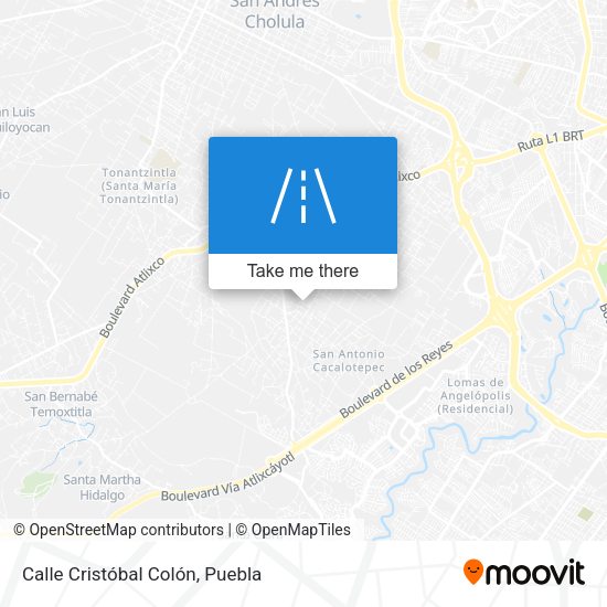 Mapa de Calle Cristóbal Colón
