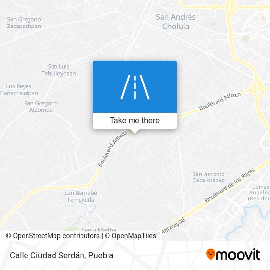 Mapa de Calle Ciudad Serdán