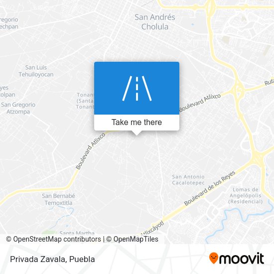 Mapa de Privada Zavala