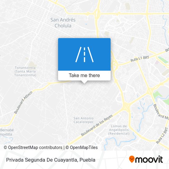 Privada Segunda De Cuayantla map