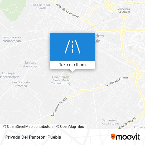 Mapa de Privada Del Panteón