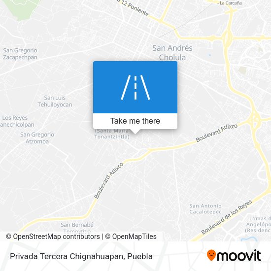Mapa de Privada Tercera Chignahuapan