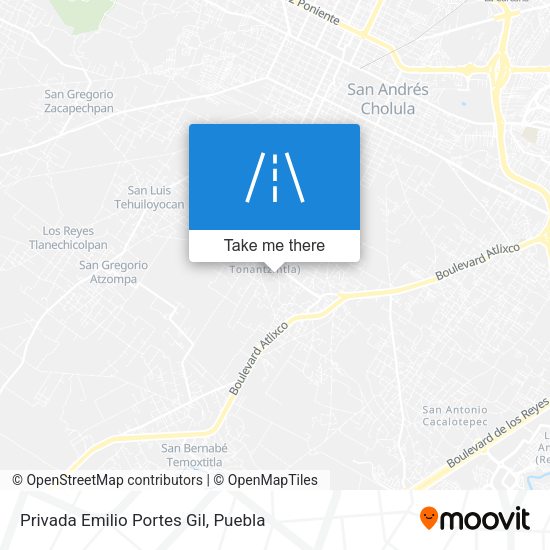 Privada Emilio Portes Gil map