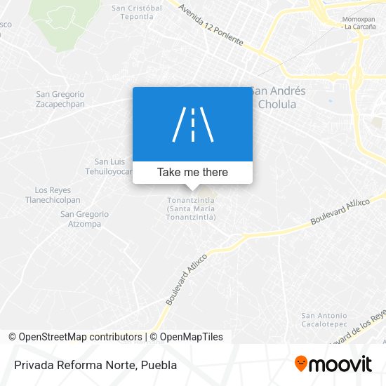 Mapa de Privada Reforma Norte