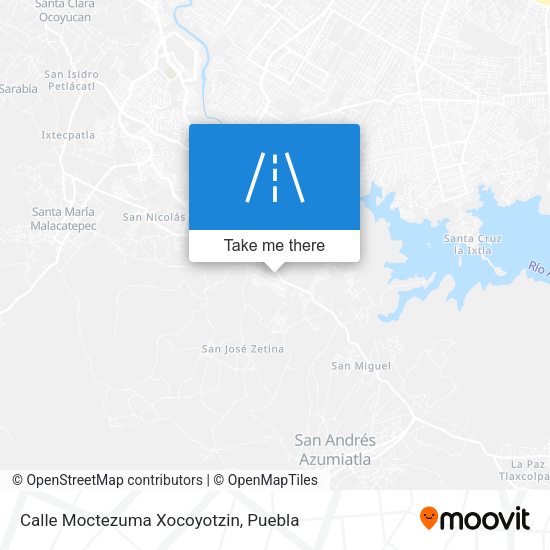 Calle Moctezuma Xocoyotzin map