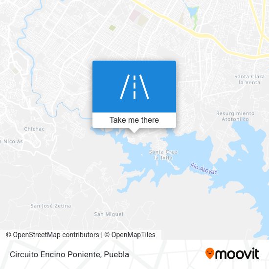Circuito Encino Poniente map