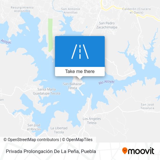 Mapa de Privada Prolongación De La Peña