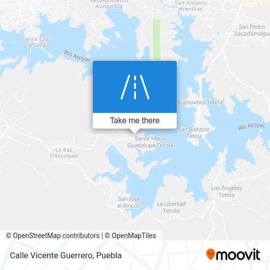 Calle Vicente Guerrero map
