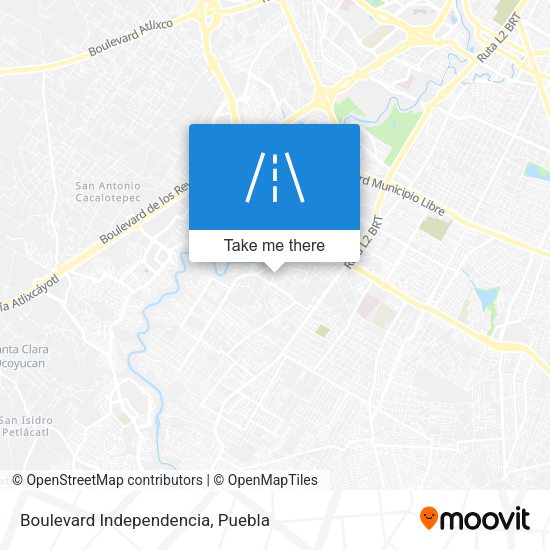 Boulevard Independencia map