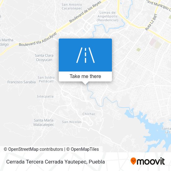 Mapa de Cerrada Tercera Cerrada Yautepec