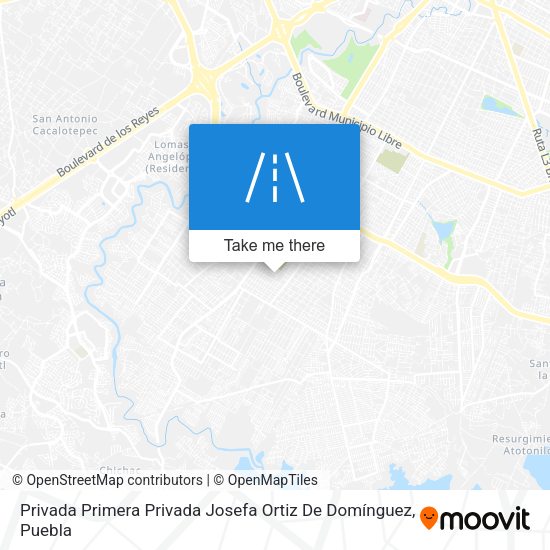 Privada Primera Privada Josefa Ortiz De Domínguez map