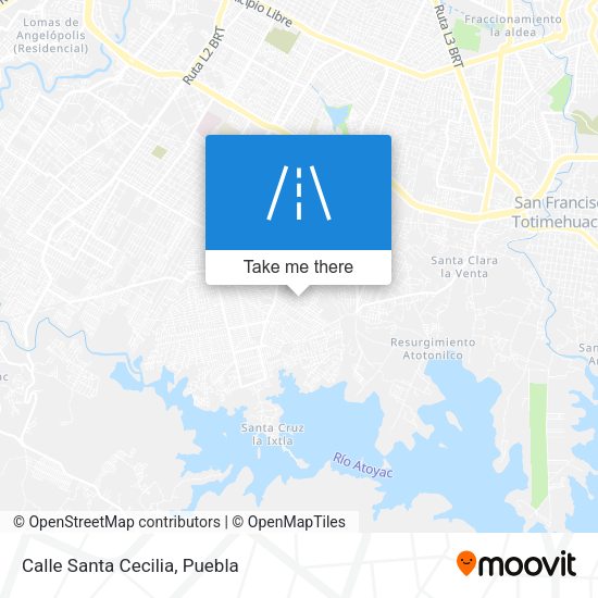 Mapa de Calle Santa Cecilia