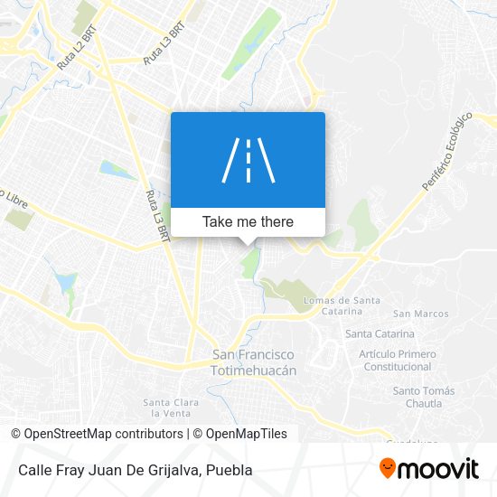 Mapa de Calle Fray Juan De Grijalva