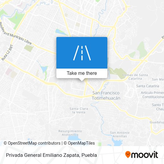 Privada General Emiliano Zapata map