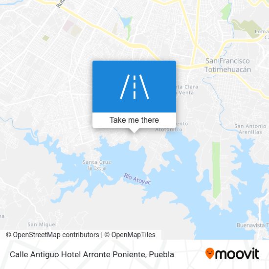 Calle Antiguo Hotel Arronte Poniente map